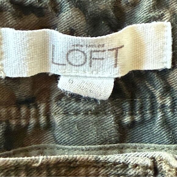 Ann Taylor LOFT Marisa Camo Women’s Green Denim Skinny Stretch Jeans Size 6 - Picture 4 of 9